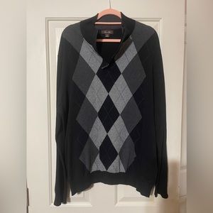 Black/gray Tasso Elba XL Argyle